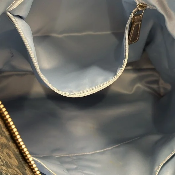 Coach 16988 Poppy Denim Blue and Silver Tote Shoulder Bag - Picture 15 of 16